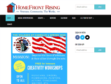 Tablet Screenshot of homefrontrising.org